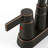 Modern Double Handle High-Arc Centerset Bathroom Faucet(Set of 2)-128613804