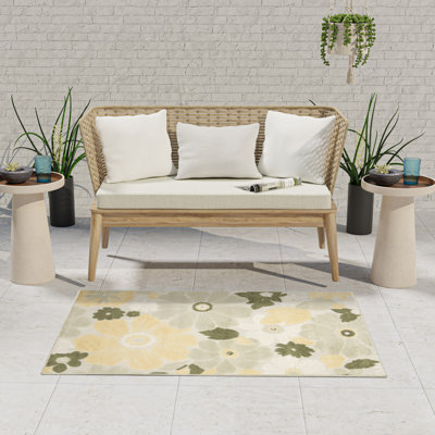 Tapis moderne ivoire Nourison Aloha