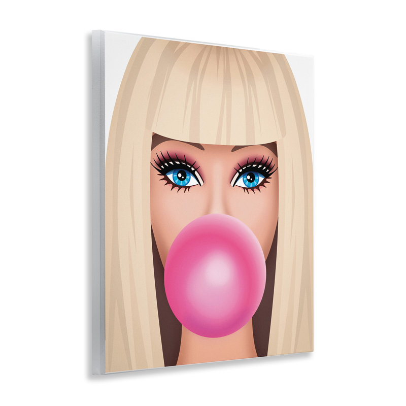 «Blonde Girl & Bubblegum» par Nataly White