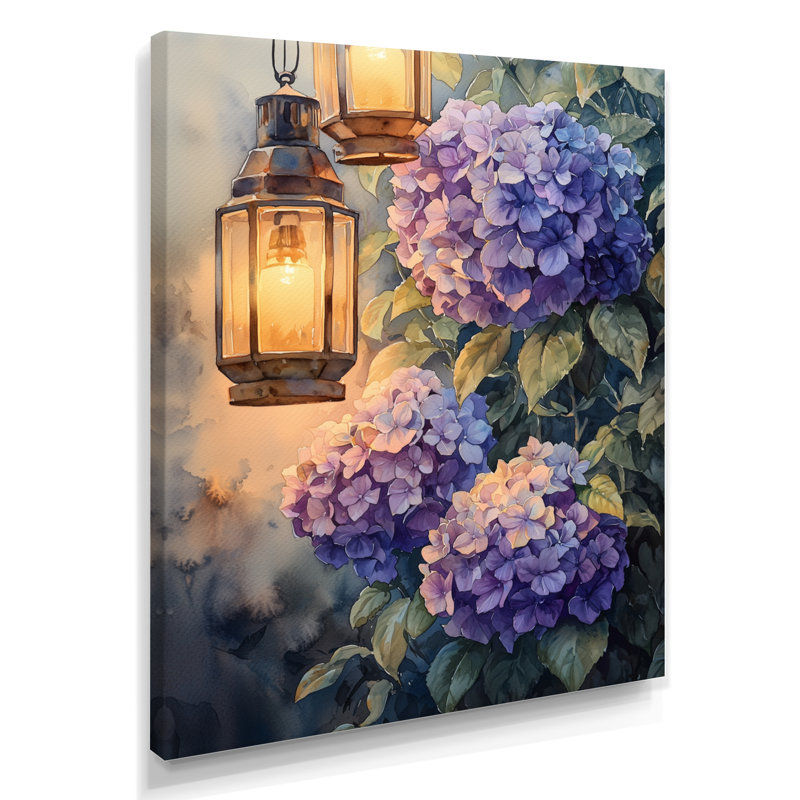 Impression sur toile «Floral», Toile tendue, Ne s’applique pas, H 20 po x l 12 po