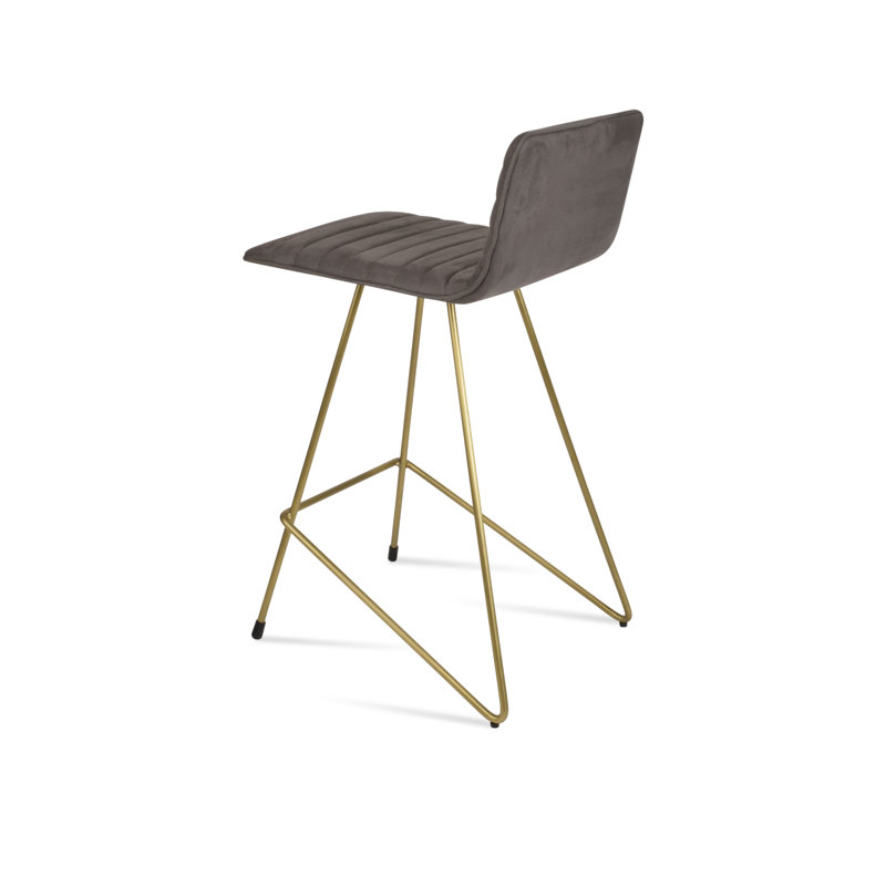 Corona Bar & Counter Stool, Bar Stool (30" Seat Height), Black, Smoke Coffee