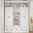 78.7" H Hallway Tree With 5 Drawers And 5 Storage Cubbies-16860147