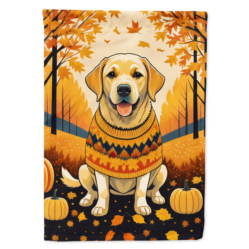 Drapeau de jardin double en polyester H 15,5 po x l 11,25 po