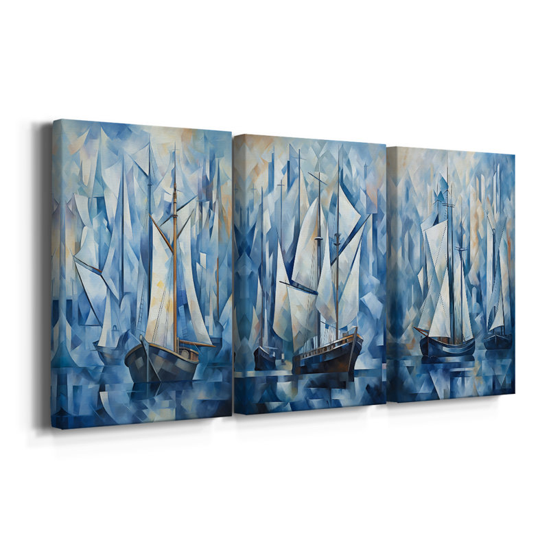 NAUTICAL Series CCCCLIXIX - Toile tendue sur mesure - 3 pièces