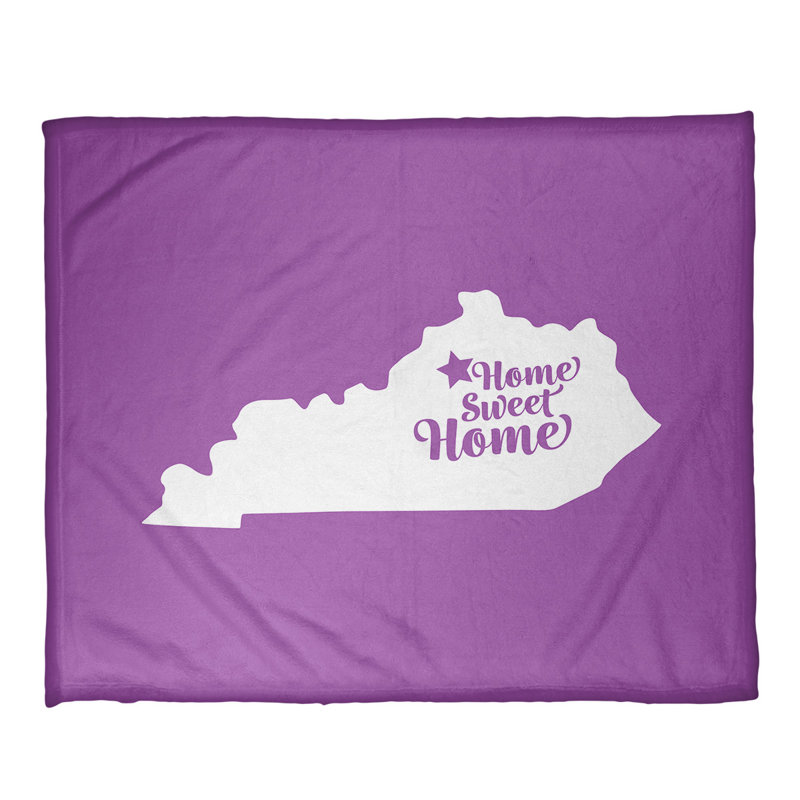Jeté en polaires pour frankfort home, l 52,5 po x L 62,5 po, Violet