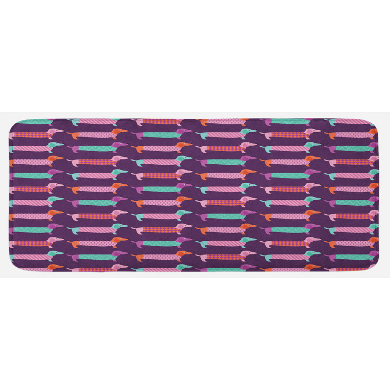 Tapis de cuisine teckel