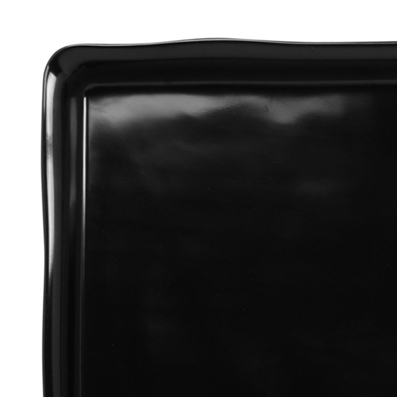 Plateau en mélamine biologique, Noir, H 1,5 po x l 26 po x P 18 po