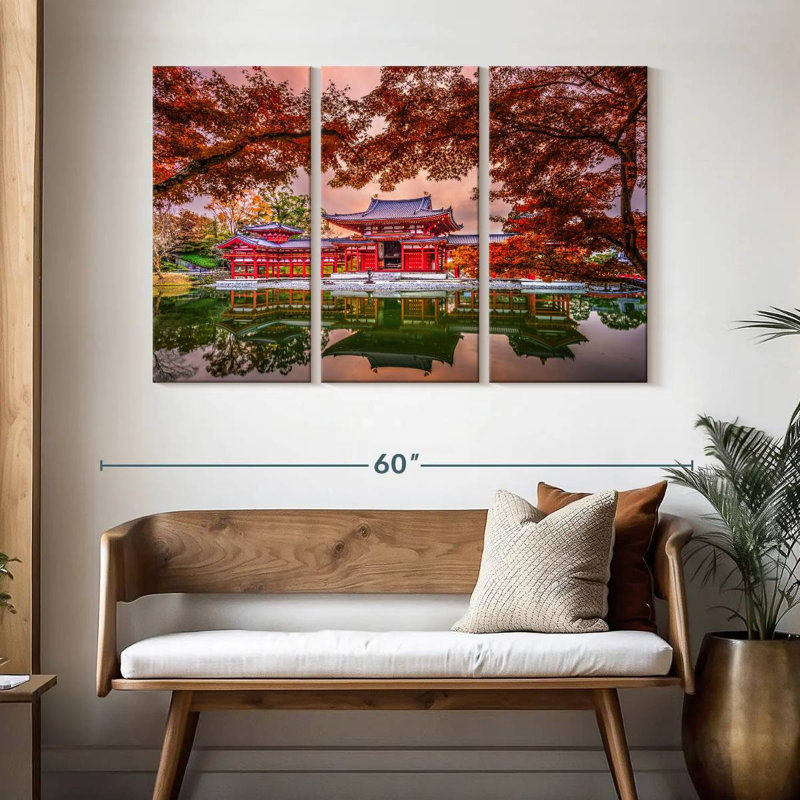 Adella Byodoin Temple, 32" H x 50" W