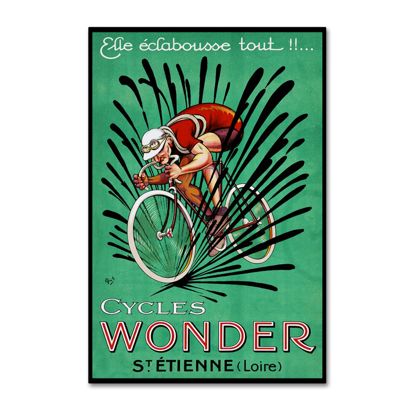 « ad wheels 9 », reproduction d’impression sur toile tendue, H 19 po x l 12 po