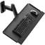 Support mural pour clavier et souris de 66 cm (26 pouces), pour une utilisation assis-debout, noir.
