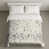 Motif floraux gris