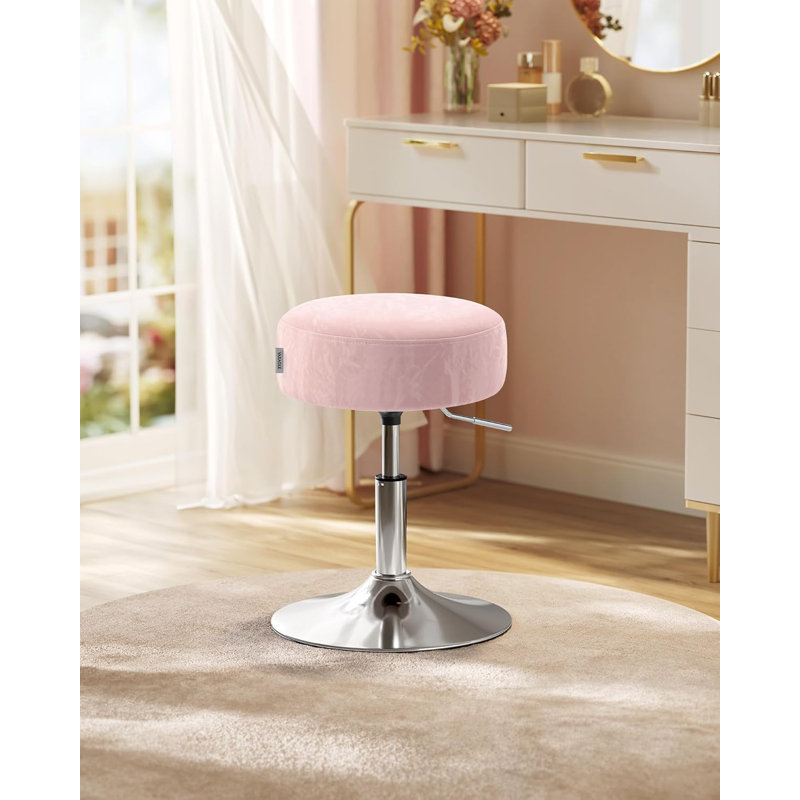 Steel Accent Stool, Jelly Pink