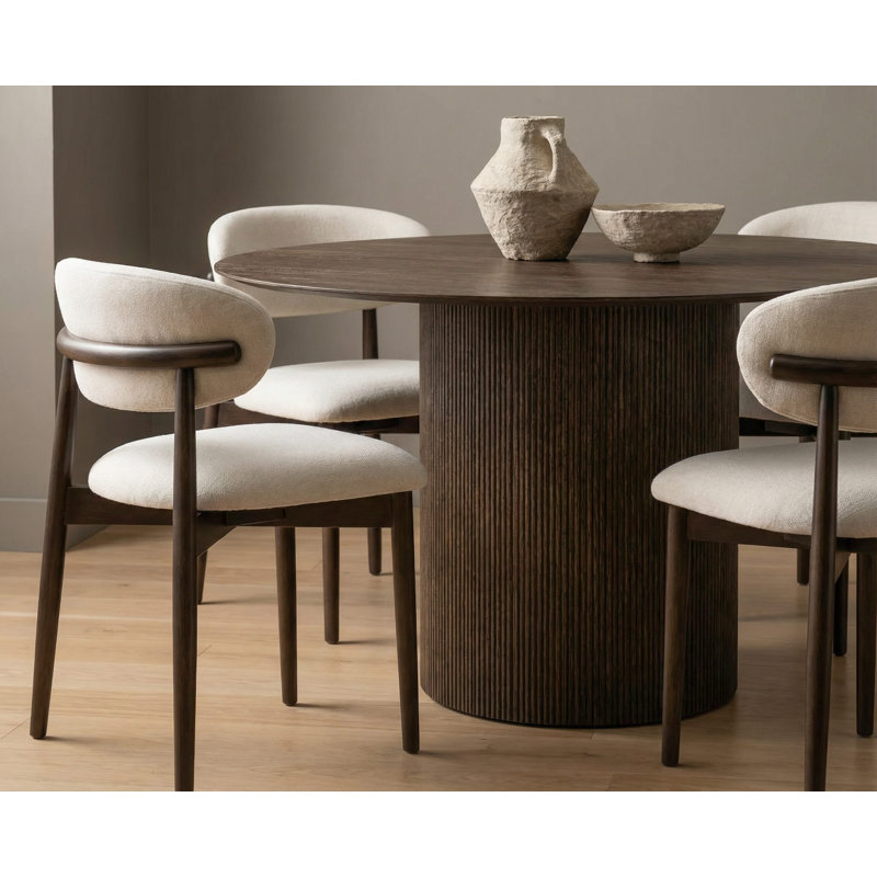 Vienna Dining Table, 30" H x 45.28" L x 45.28" W, Brown