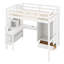 Lit mezzanine double avec bureau et escalier, lit mezzanine en bois avec station de charge, bibliothèque, armoire, portes et tiroirs-1818496552