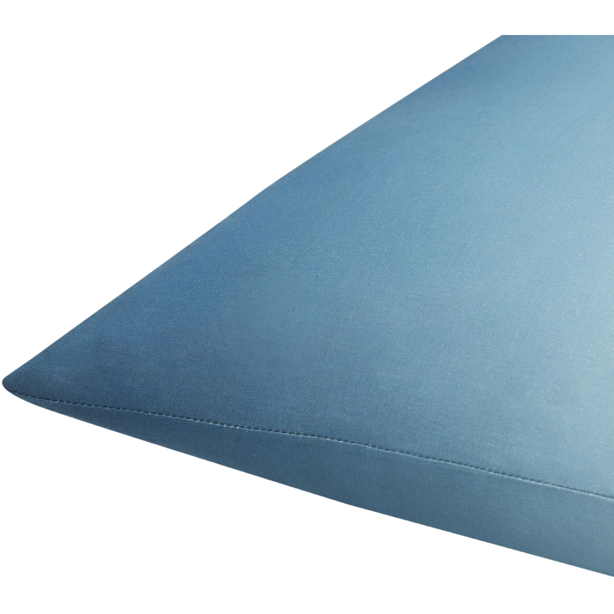 Deadra Ombre Linen Throw Pillow, Pillow Cover Only - No Insert, Deep Teal, 22" x 22"