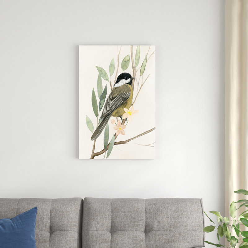 «Tree Toppers III» par Grace Popp - peinture sur toile tendue, H 30 po x l 20 po