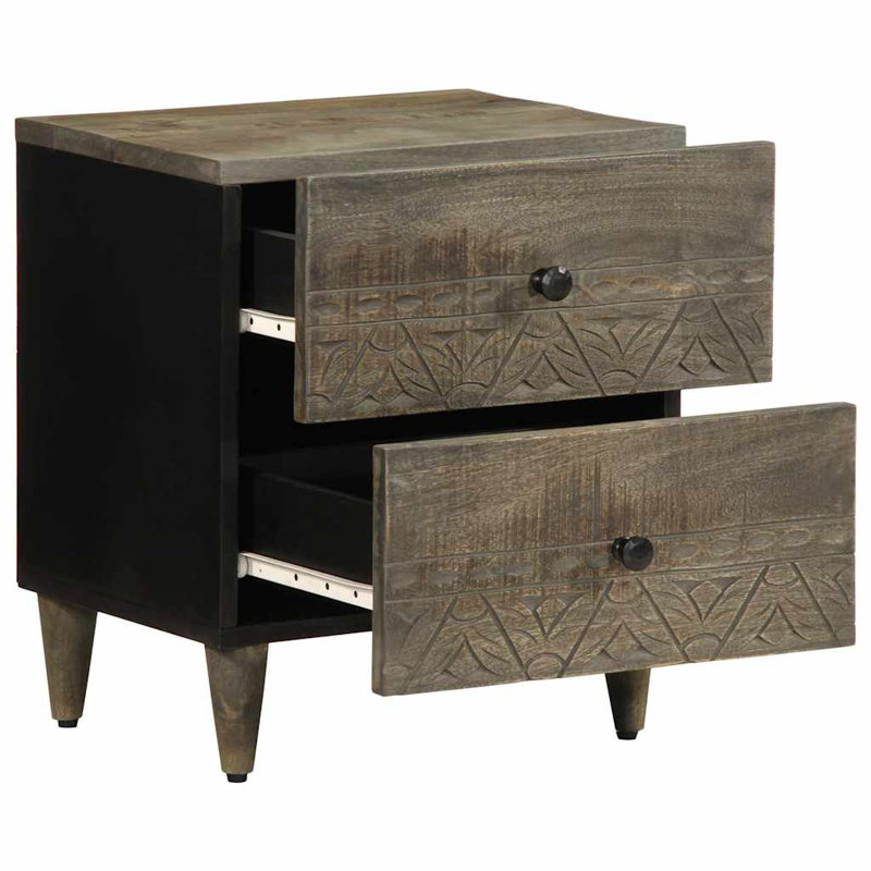 40cm W Metal Bedside Table