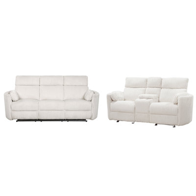 Bre Power Reclining Sofa and Loveseat