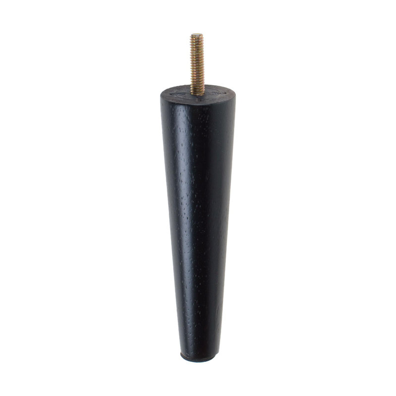 Pied de meuble de base espresso, 1 pièce, H 6 po x l 1,5625 po x P 1,5625 po