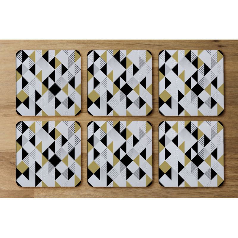 Square 6 Piece Coaster Set