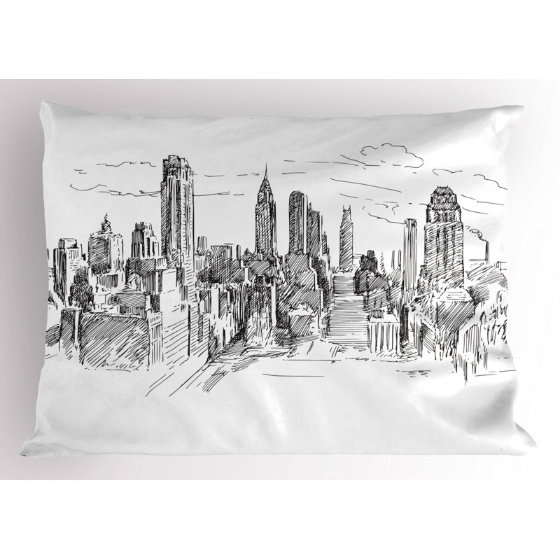 Nyc Polyester Sham Set, Twin