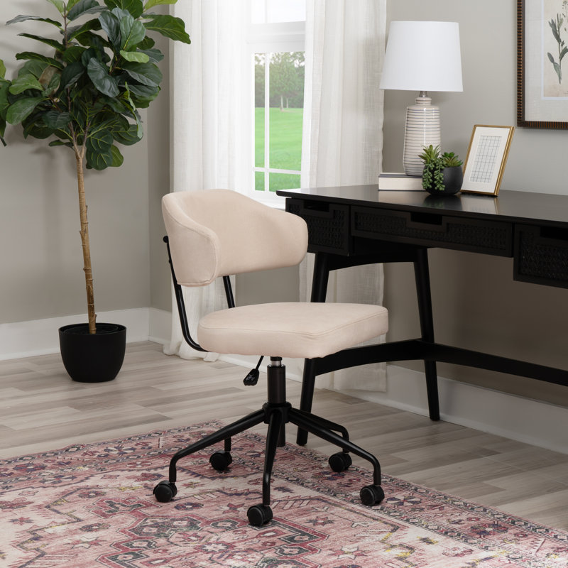 Tessa Swivel Office Chair, Beige