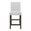 Ensemble de 2 chaises d'appoint à hauteur de comptoir Risa, mousse viscoélastique en polyester gris pierre