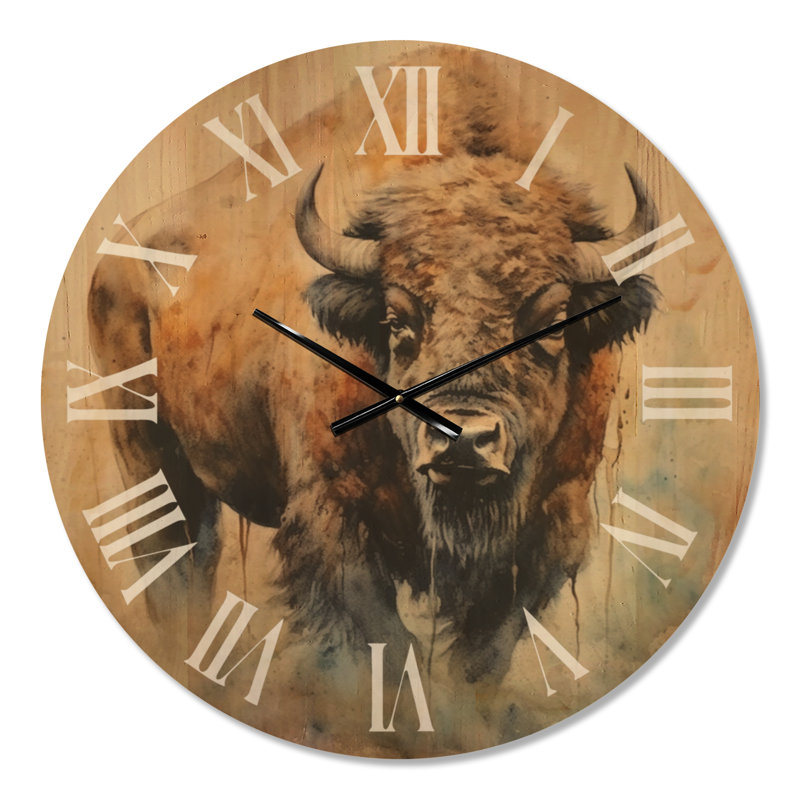 Horloge murale Buffalo Majesty, Large