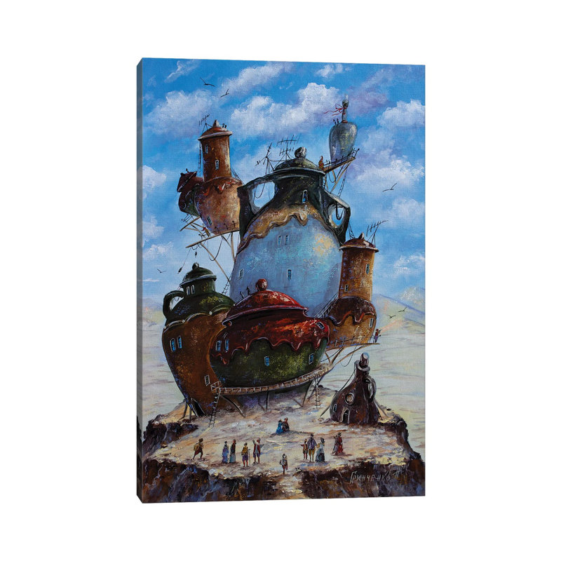 In The City Of Pitchers by Natalia Grinchenko - Gallery-Wrapped Canvas Giclée on Canvas, Wrapped Canvas