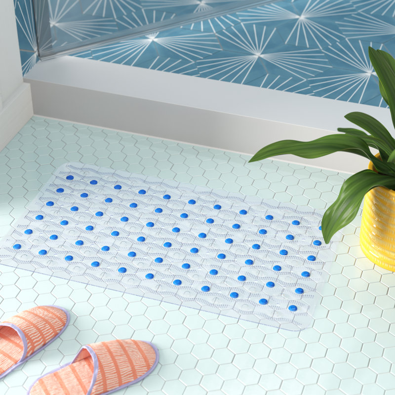 Rectangle Vinyl Shower and Bath Mat - Basics by Wayfair™