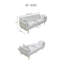 Canapé-lit d'appoint rembourré Modern Modern-522363897