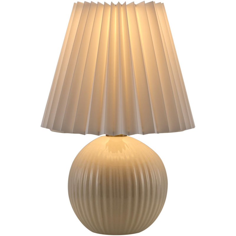 Lampe de table Nelie, Crème, crème