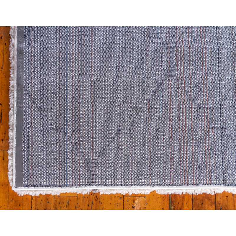 Moroccan Shag Oriental Indoor Rug, Square 8'