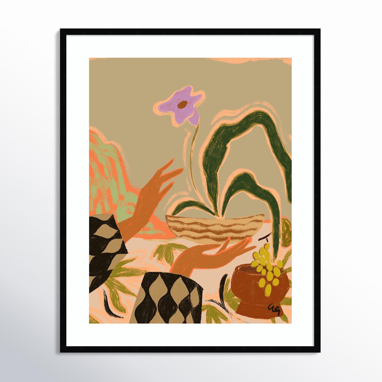 The Power Of One Print by Arty Guava, Black , 41" H x 33" W