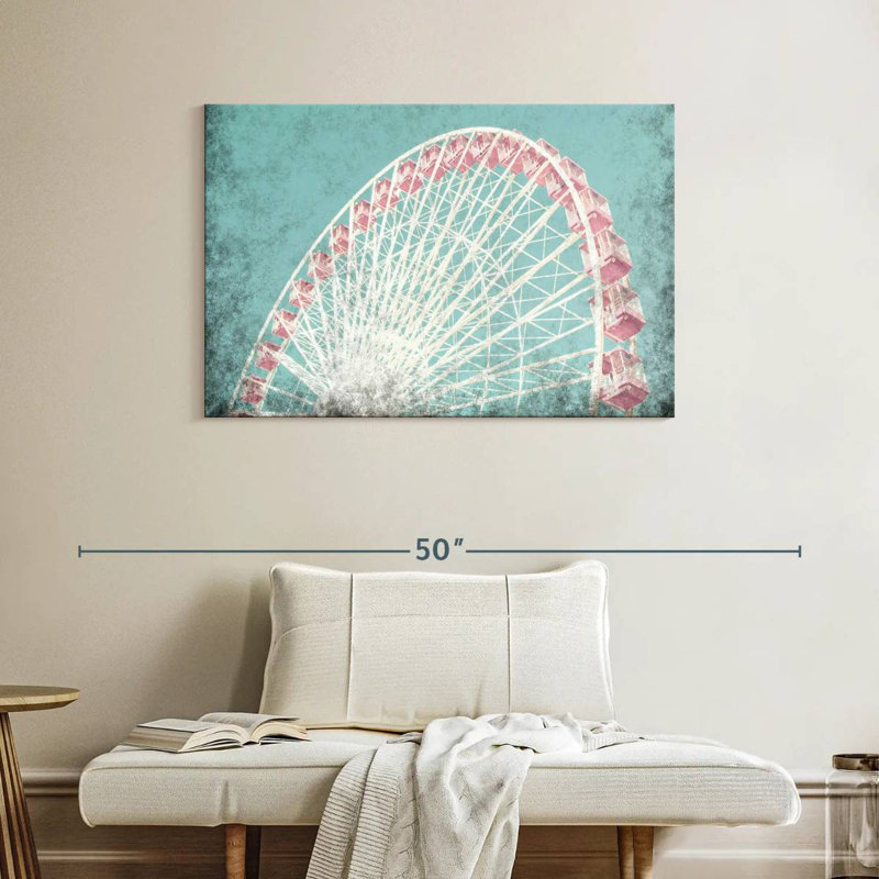 Kerner Coral Ferris Wheel, 26" H x 39" W