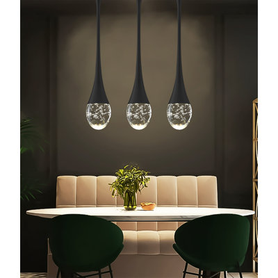 Korhonen 3 - Light Crystal Teadrop LED Pendant