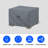 Heavy Duty Waterproof Outdoor Square Ottoman Deck Box Cover, Weather Protection Storage Bench Cover-168496836-168496835