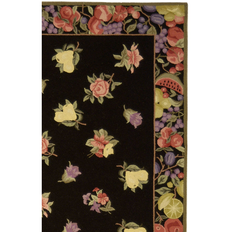 Tapis en laine crocheté à la main