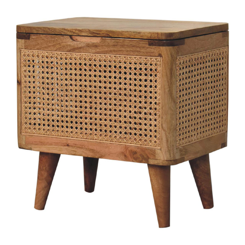 Aldossari Solid Wood Accent Stool