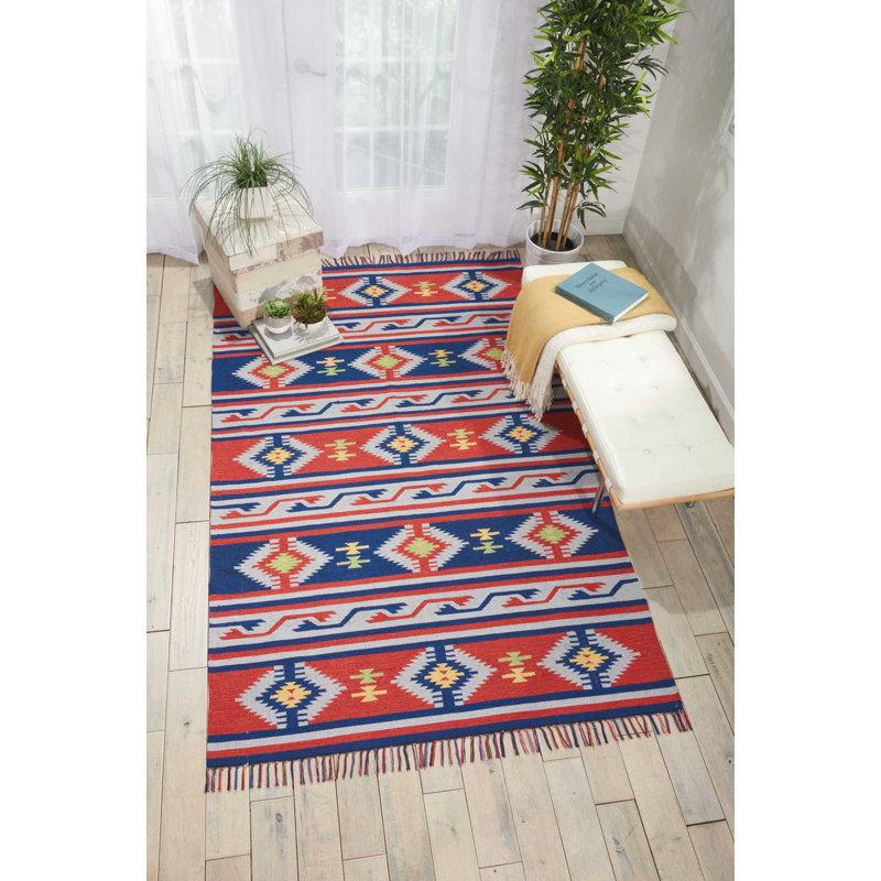 Brotherson Geometric Indoor Rug, Rectangle 5' x 7'