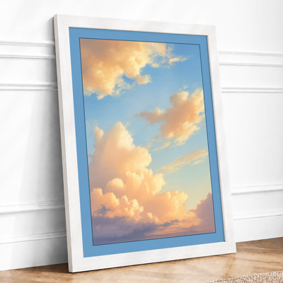 Golden Hour Sky Modern - Framed Print
