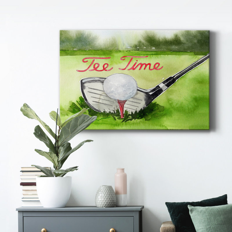 " Tee Off Time III ", 18" H x 12" W x 1" D