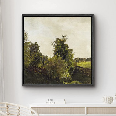 Peinture sur toile, cadre flottant