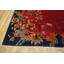 Floral Open Field Antique Chinese Art Deco Room Size Purple Wool Pile Rug