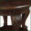Ensemble de tables basses antiques 3 pièces avec assemblage facile Coins arrondis pour petits appartements