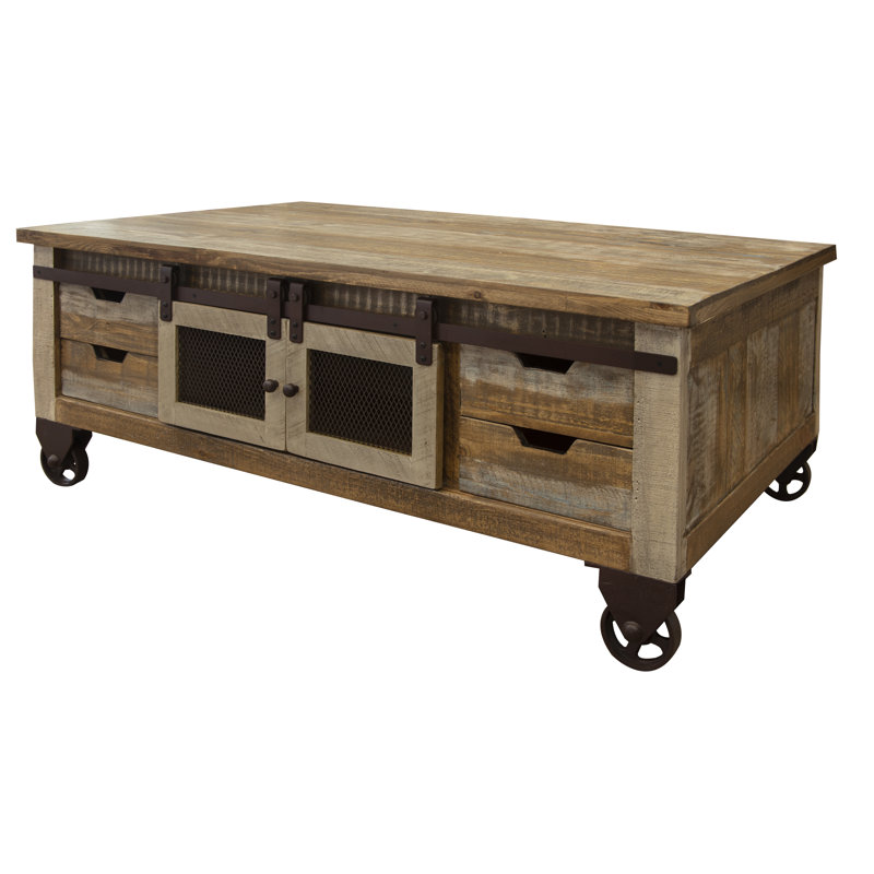 Dodge Solid Wood Top Coffee Table