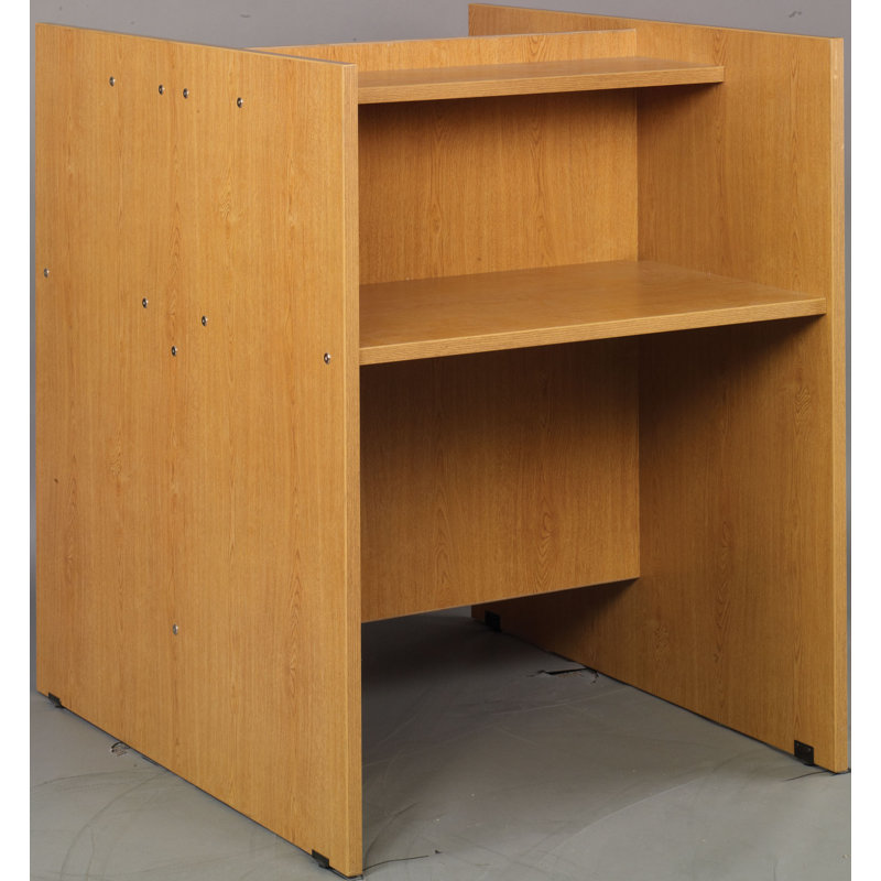 Bibliothèque bibliothèque 48 "Study Carrel, 48" H x 36" L x 45" D, Chêne clair