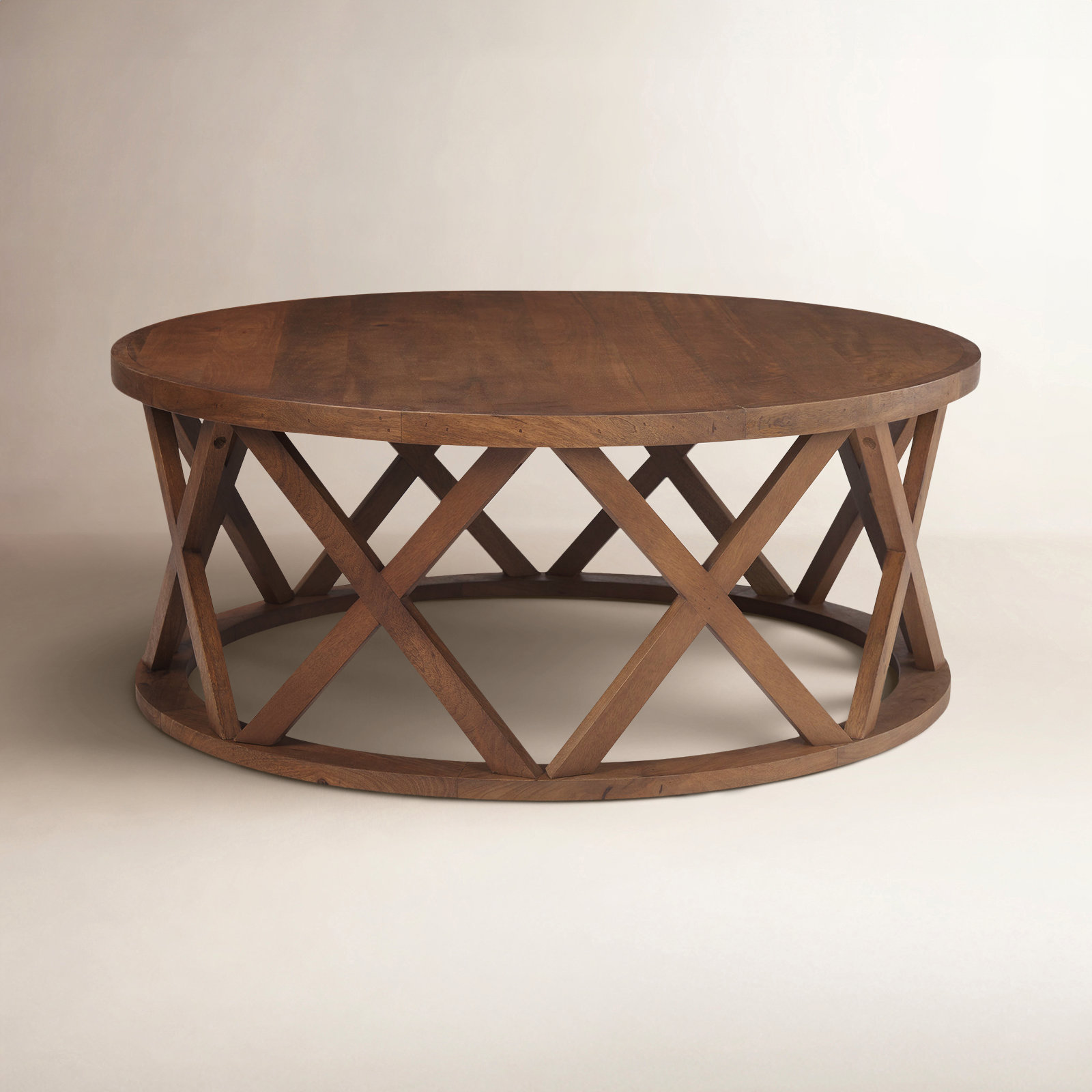 Royale Solid Wood Coffee Table, Medium Brown