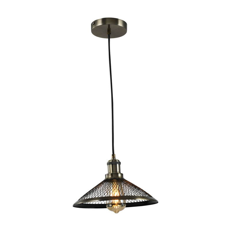 Luminaire suspendu conique à 1 lumière Manolis