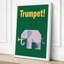 Elephant's Trumpet Geometric - Wrapped Canvas-513773640-513773642
